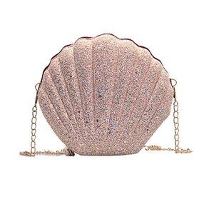 Glam Clam / Sparkle Seashell Crossbody Handbag /Pink- NWT
